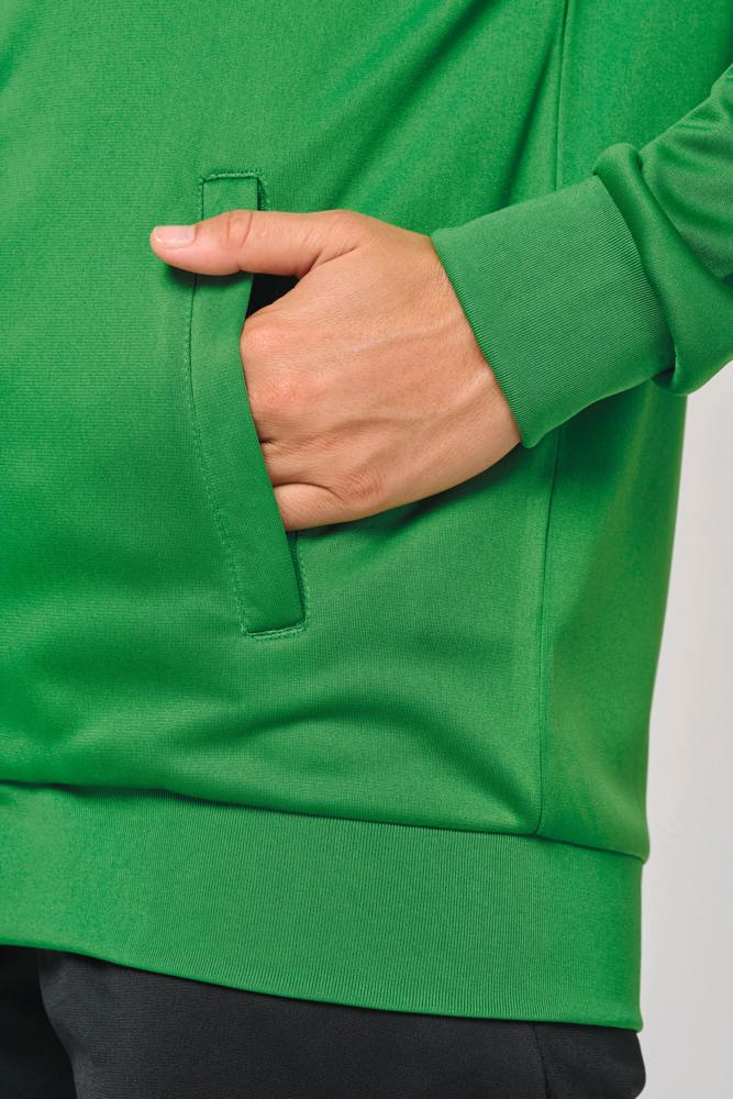 PA384 - Unisex trainingsjas met rits en biesje