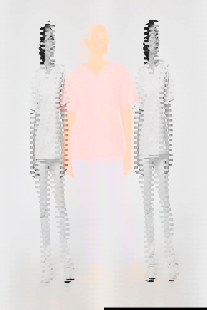 WK507C - Unisex tuniek met korte mouwen in polykatoen