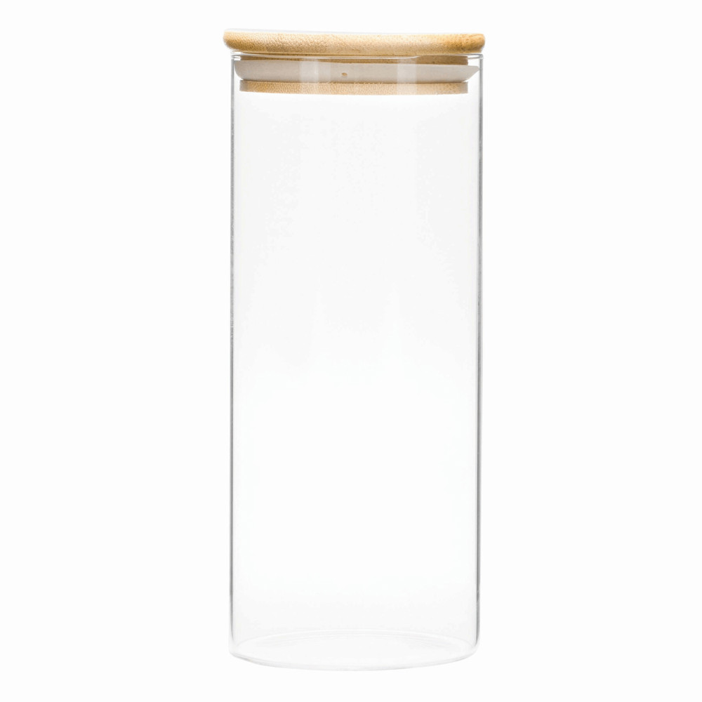 ECO STORAGE L - Glazen voorraadpot, kruiden enz., inhoud ca. 850 ml.