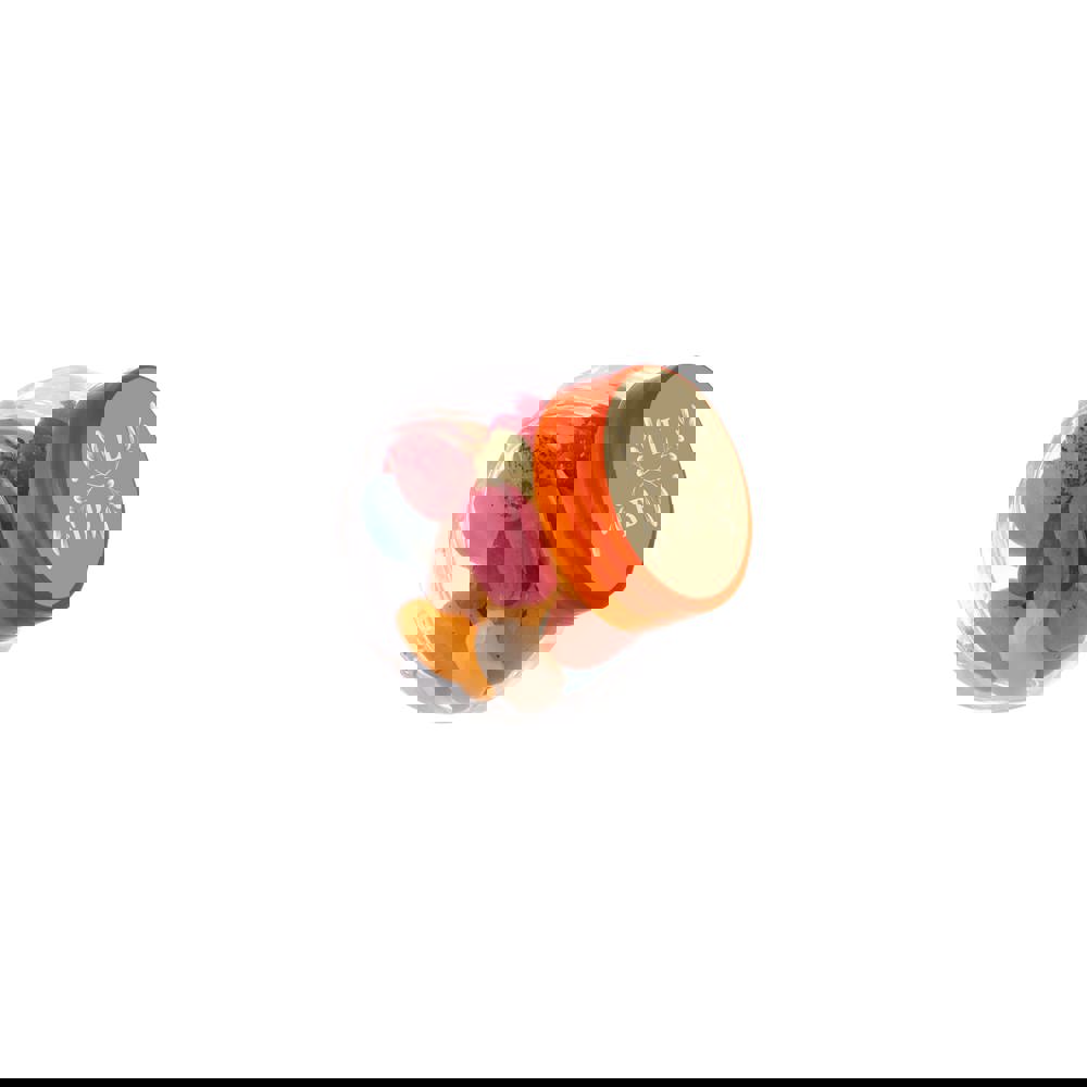 Micro glazen potje 50 ml, gevuld met snoep