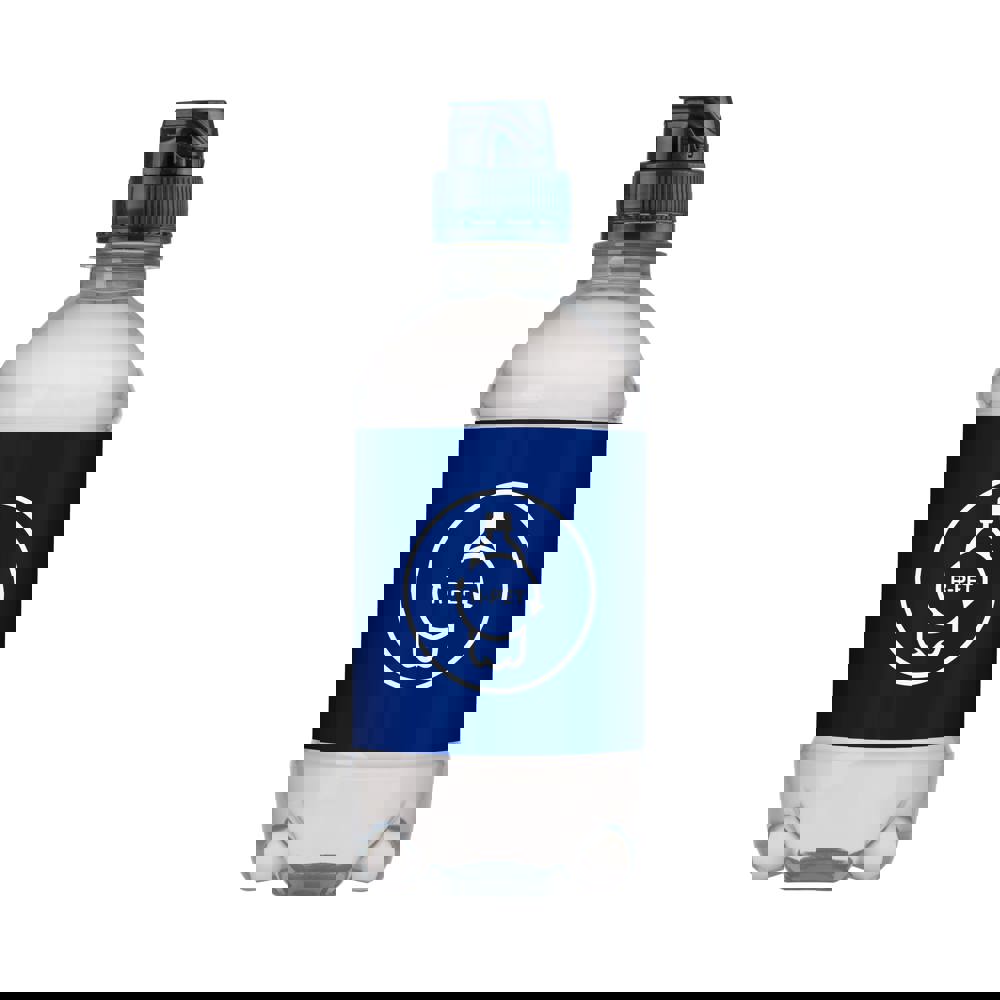 Bronwater 330 ml met sportdop - Transparant/blauw