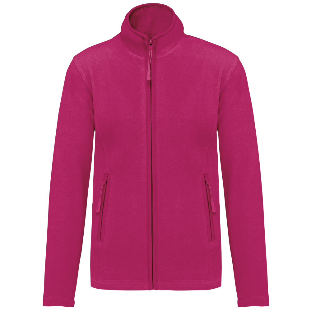 - Microfleece met rits dames - Fuchsia