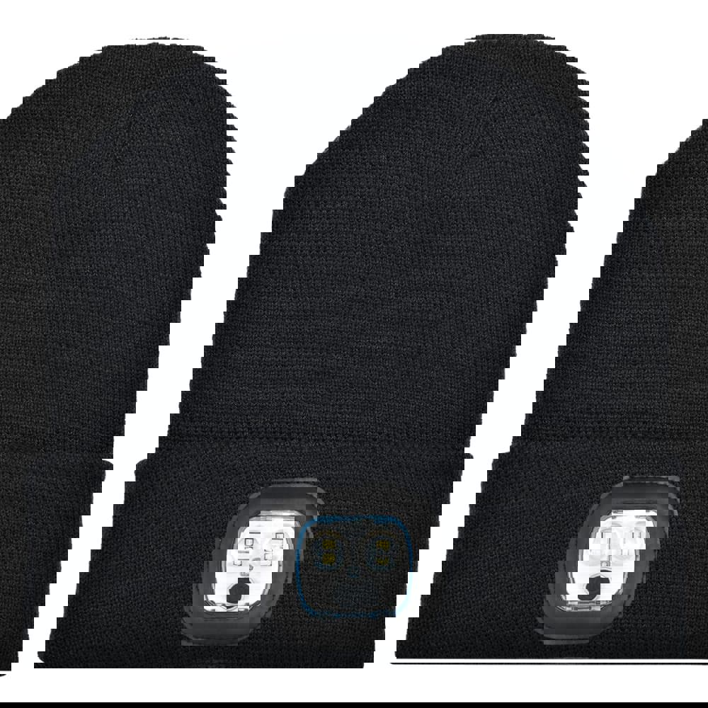 Gebreide muts met ledlamp