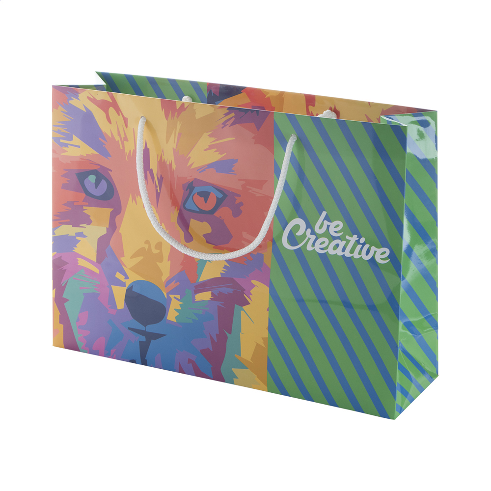 CreaShop H - custom made, papieren winkeltas. horizontaal.