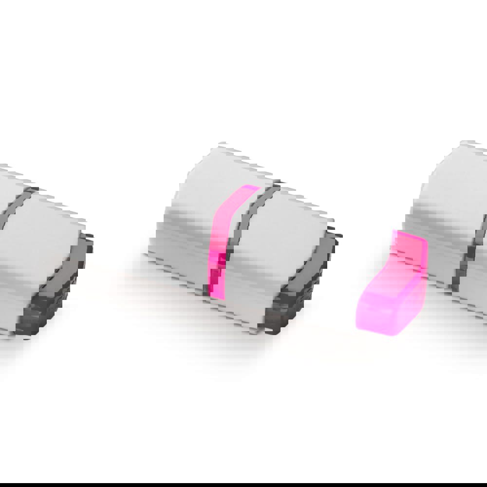 Tekstmarker mini - Wit / Roze