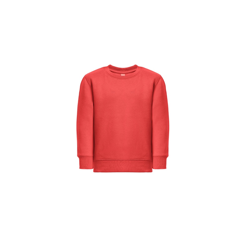 THC DELTA KIDS. Sweatshirt voor kinderen van gerecycled katoen en polyester - rood