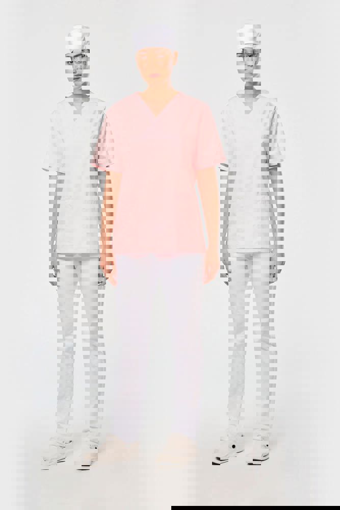 WK507C - Unisex tuniek met korte mouwen in polykatoen