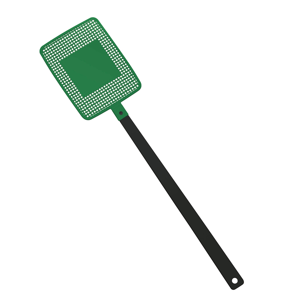 Vliegenmepper "vierkant" - zwart/groen