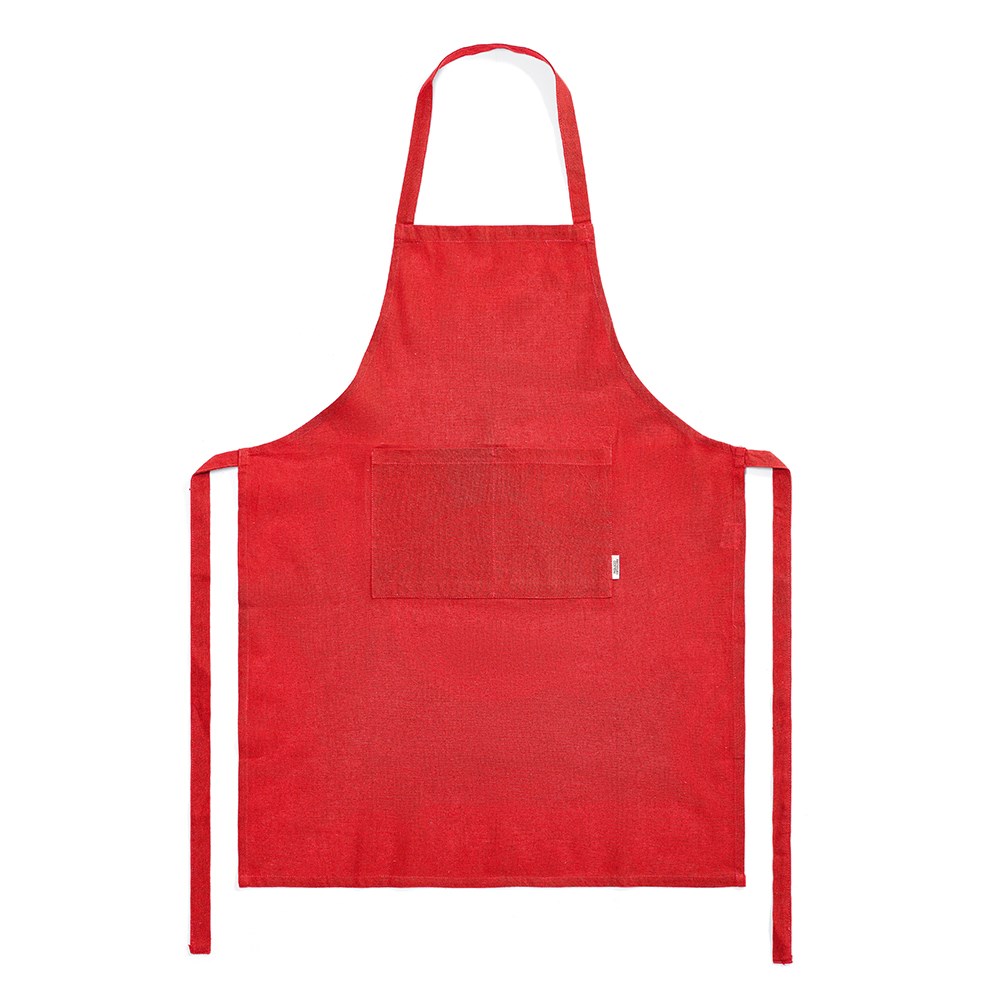 Rubens gerecycleerd katoenen schort 180 gsm - Rood