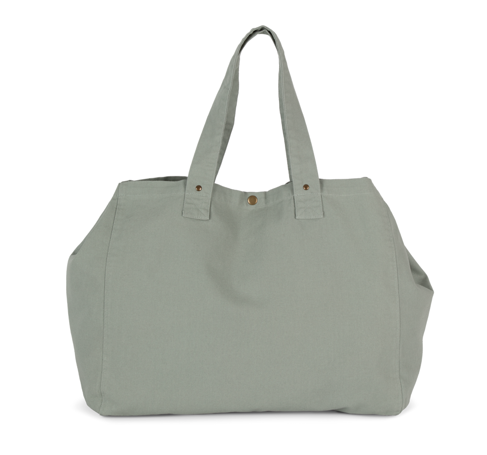 KI3208 - Shopper van verwassen katoen