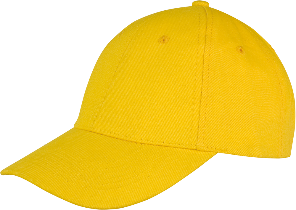 RC081X - Memphis Brushed Cotton Low Profile Cap - Yellow