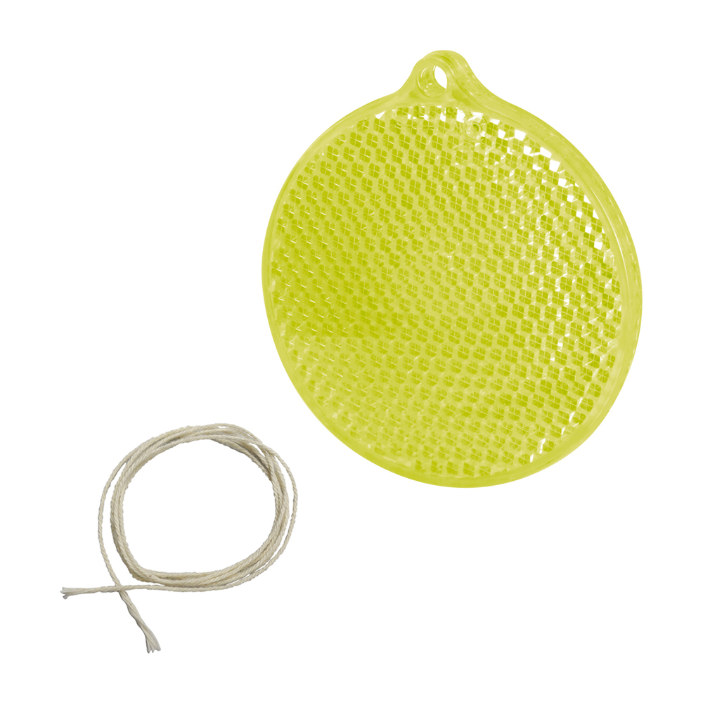 Safety reflector "Cirkel" - geel-transparant