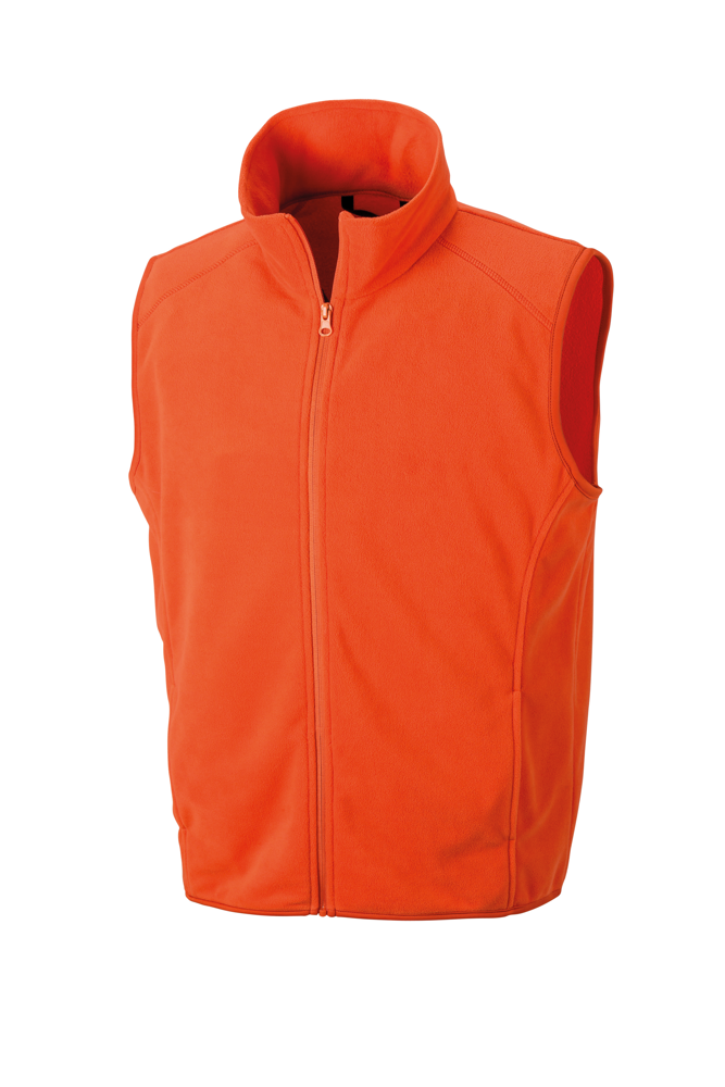 R116X - Micro fleece gilet - Orange