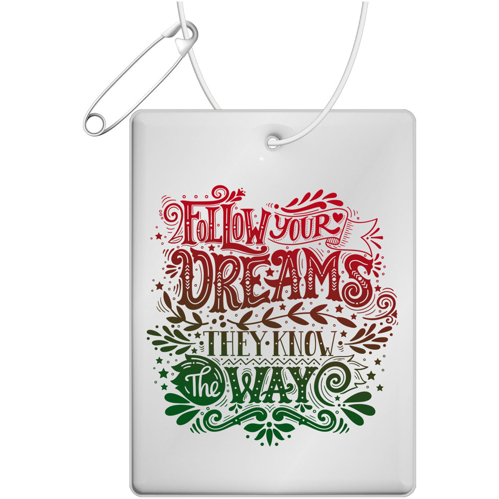 RFX™ H-12 grote rechthoekige reflecterende pvc hanger