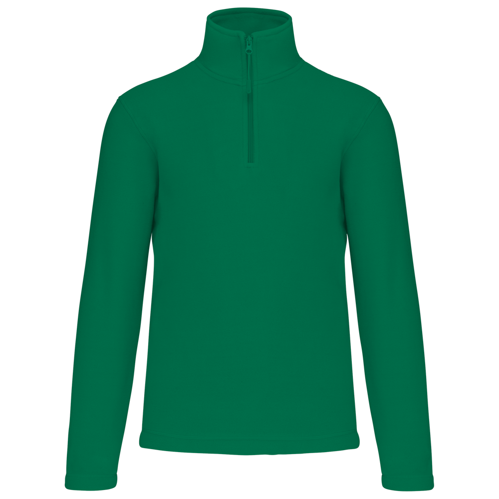 - Enzo - Fleece met ritskraag - Kelly Green