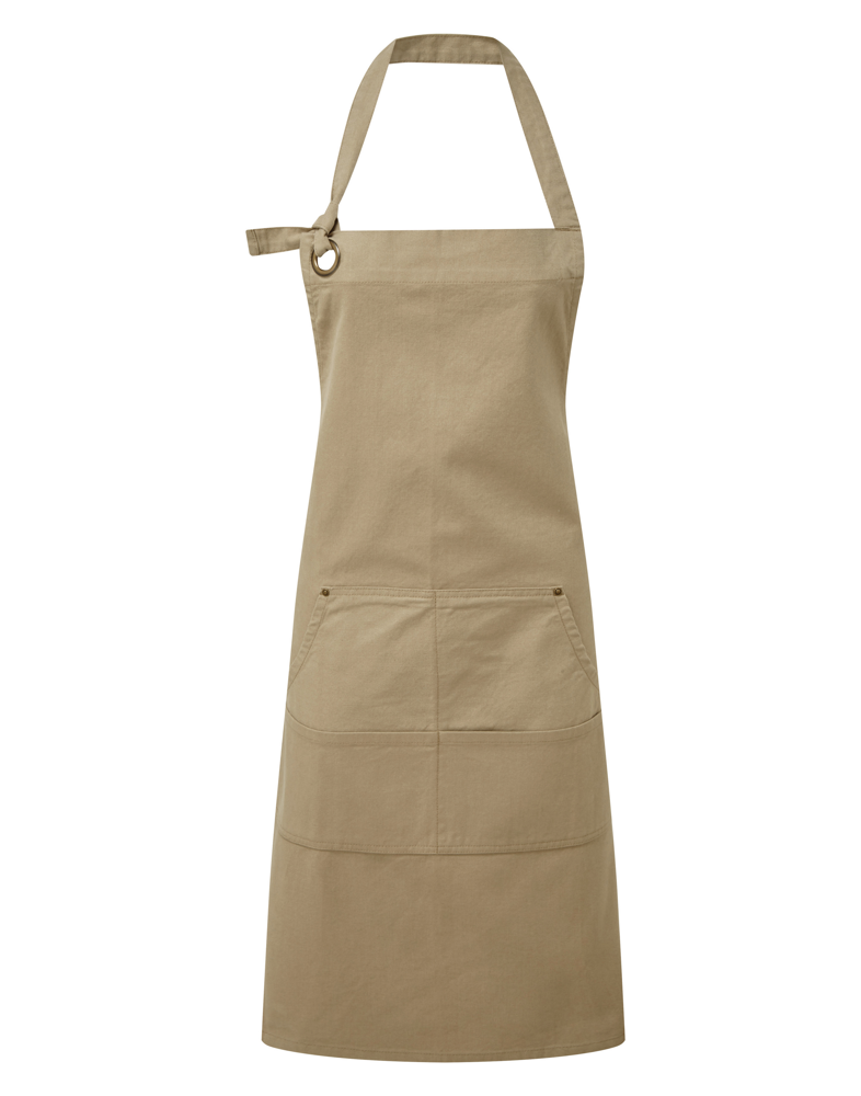 PR137 - Schort met bovenstuk “Calibre” - Khaki