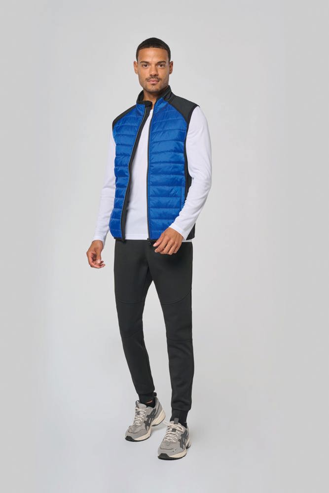PA235 - BODYWARMER IN TWEE STOFFEN