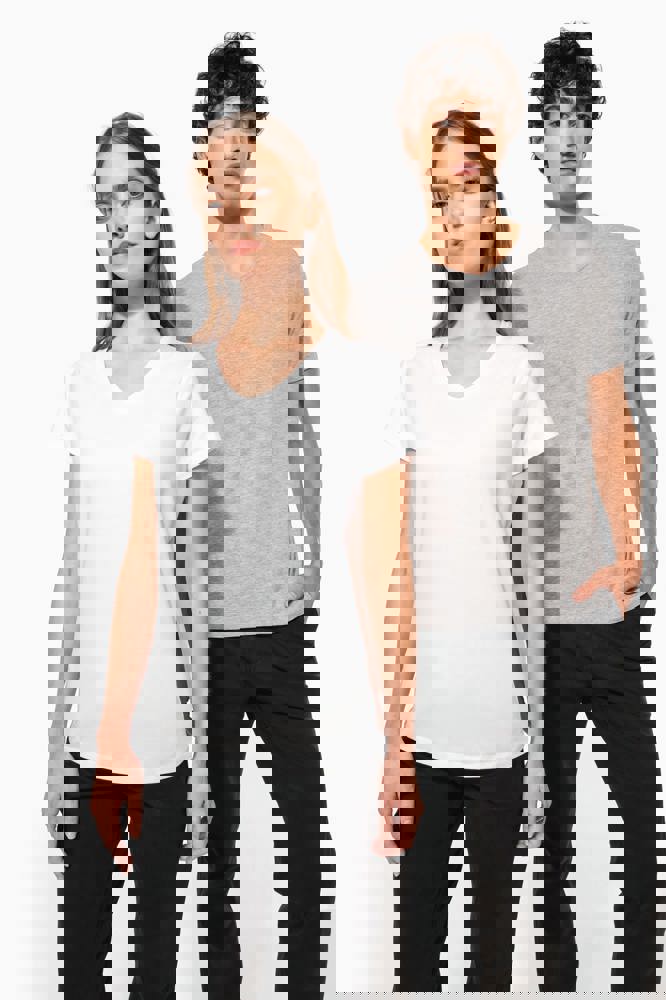 K3014C - T-shirt korte mouwen V-hals