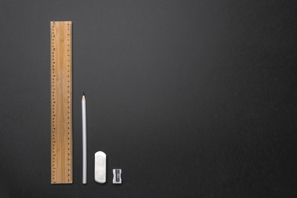 Timberson extra dikke 30cm dubbelzijdige bamboe liniaal