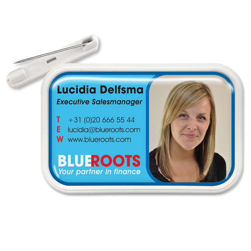 Naambadge Rechthoek 70 x 43