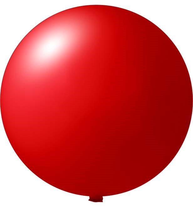 Reuzenballonnen bedrukt Ø 80 cm - Rood (4430) Pastel (± PMS 185)