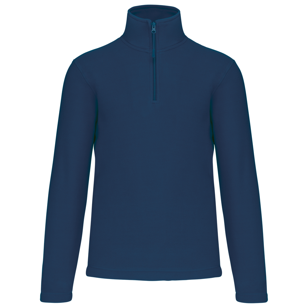 - Enzo - Fleece met ritskraag - True Indigo