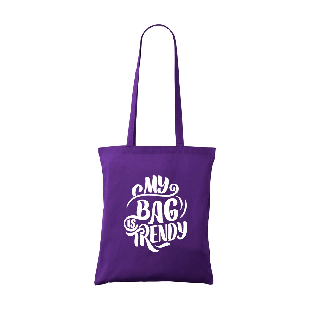 Shoppy Colour Bag (120 g/m²) katoenen tas - paars (± PMS 269C)