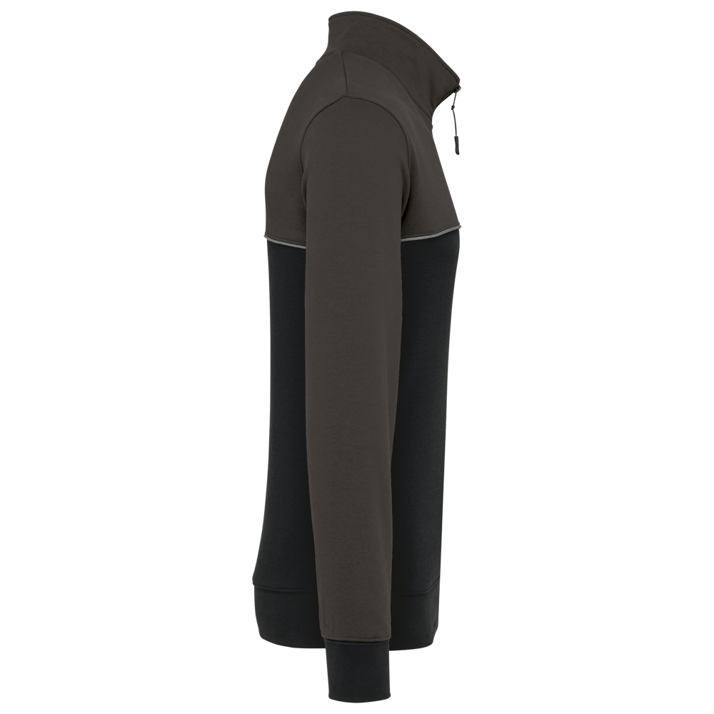 WK404 - Ecologische uniseks sweater met ritskraag