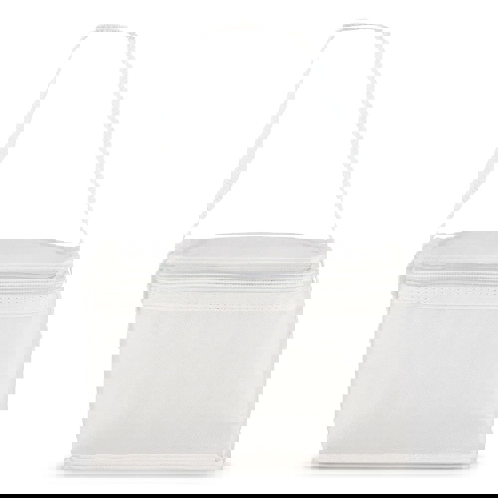 R-PET koeltas voor 6 blikjes, non-woven, 20 x 13 x 12,5 cm, 75 g/m²