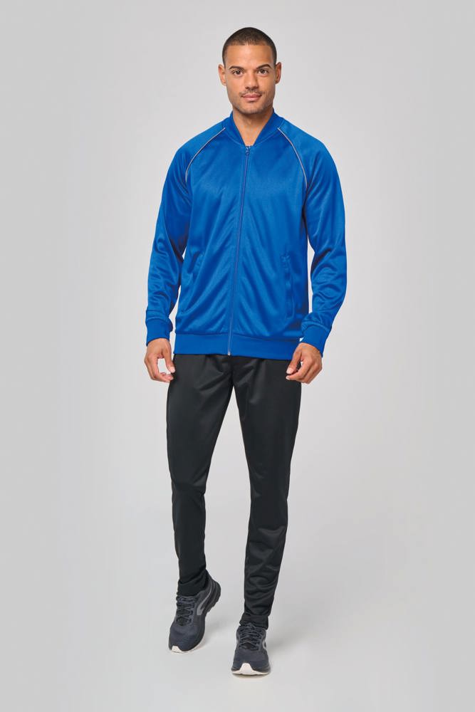 PA384 - Unisex trainingsjas met rits en biesje