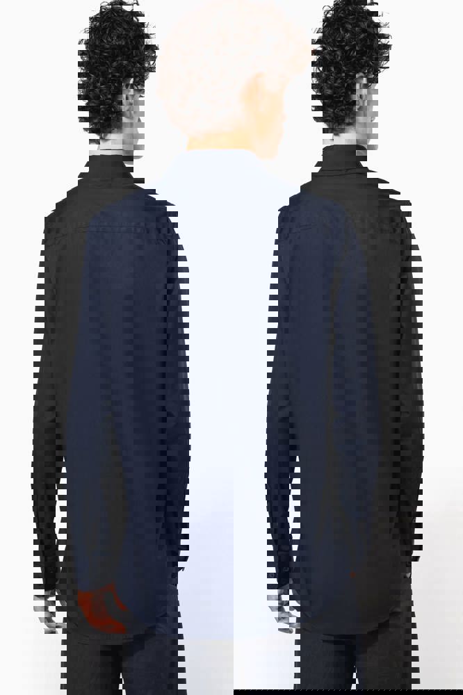 K513C - Herenoverhemd in popeline met lange mouwen