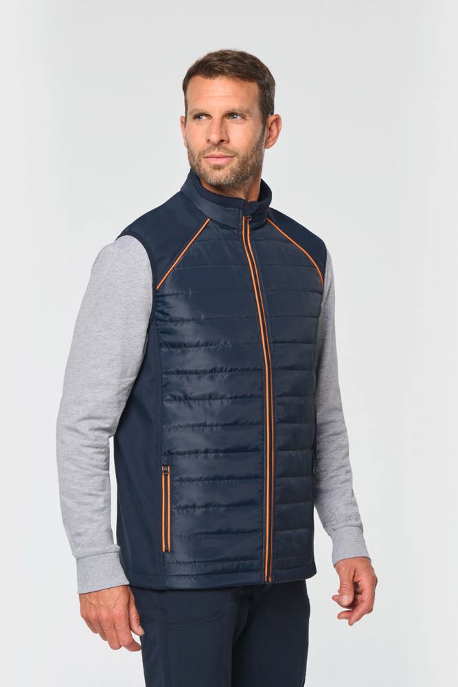 WK606 - Bodywarmer Day To Day in twee stoffen