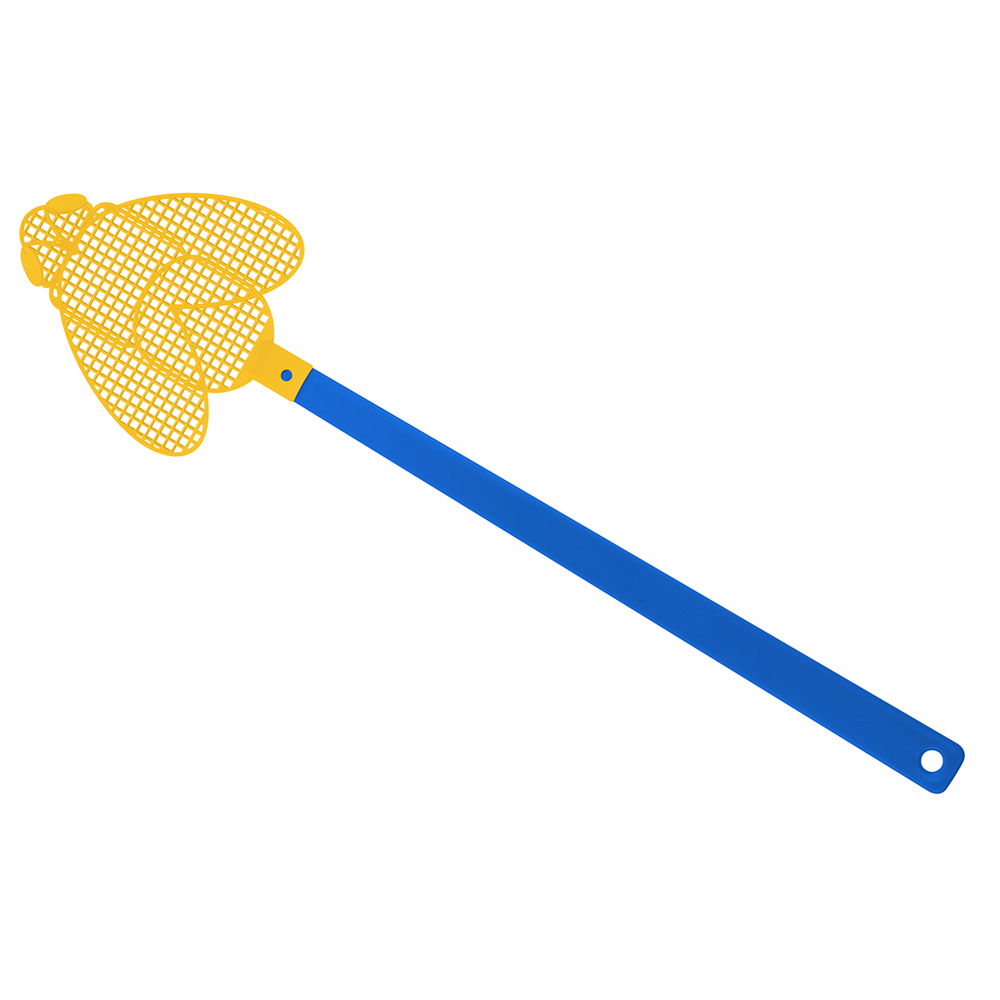 Vliegenmepper "Brummi" - blauw/geel