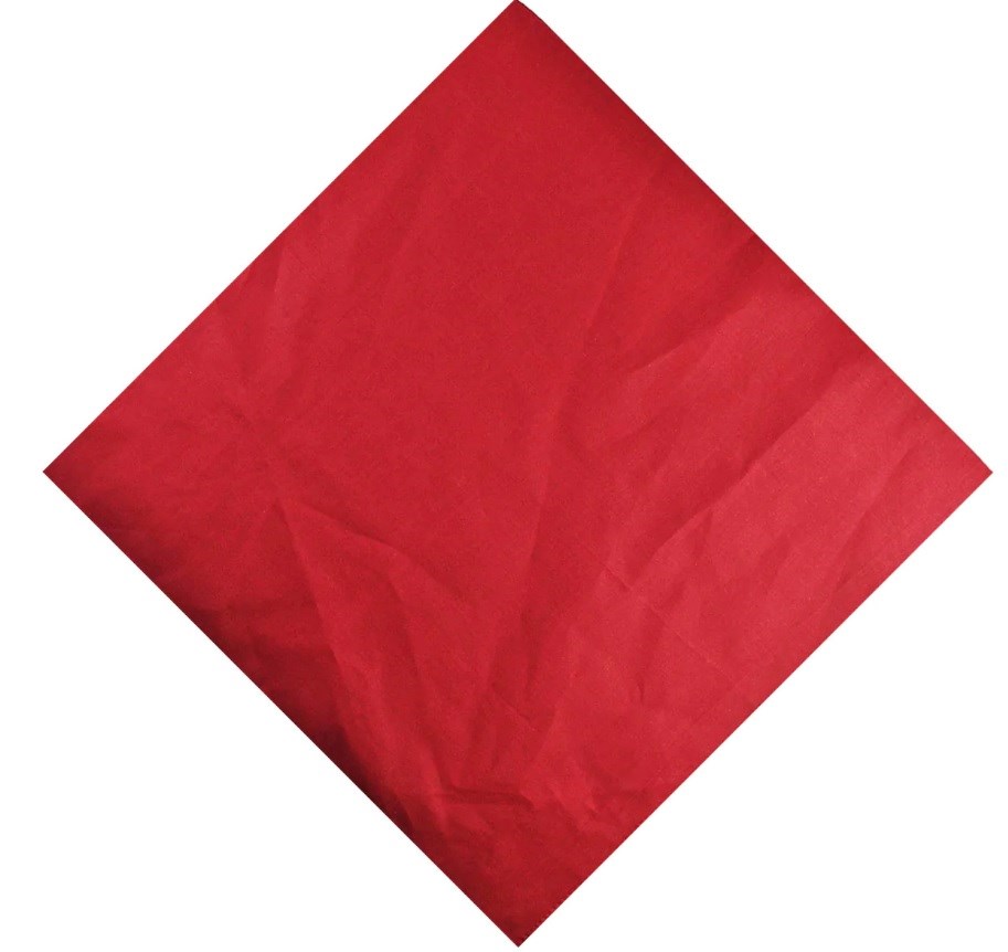 P810 - Bandana carré vierkant - Rood
