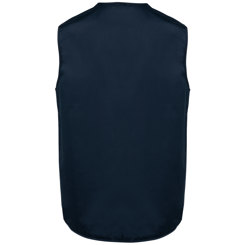 WK609 - Gevoerde unisex bodywarmer van polykatoen multizakken