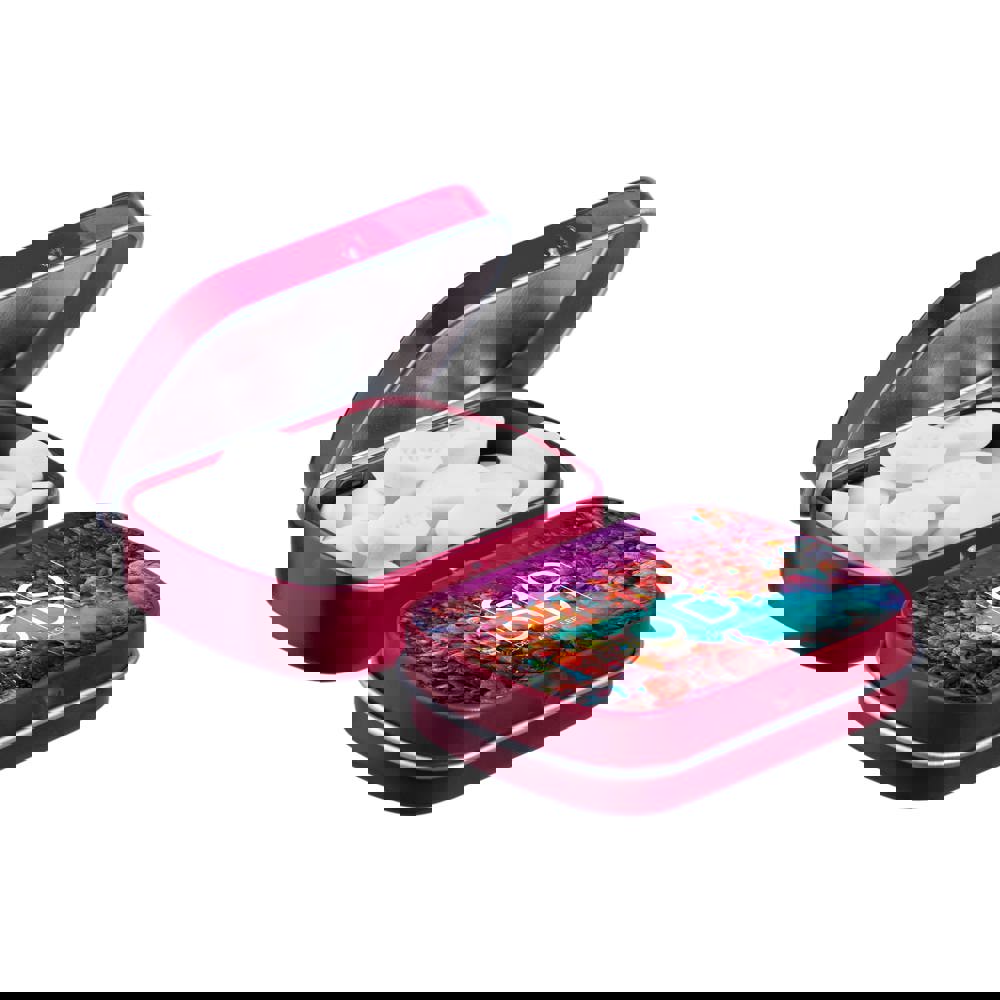 Mini scharnierblikje gevuld met pepermunt - Rood