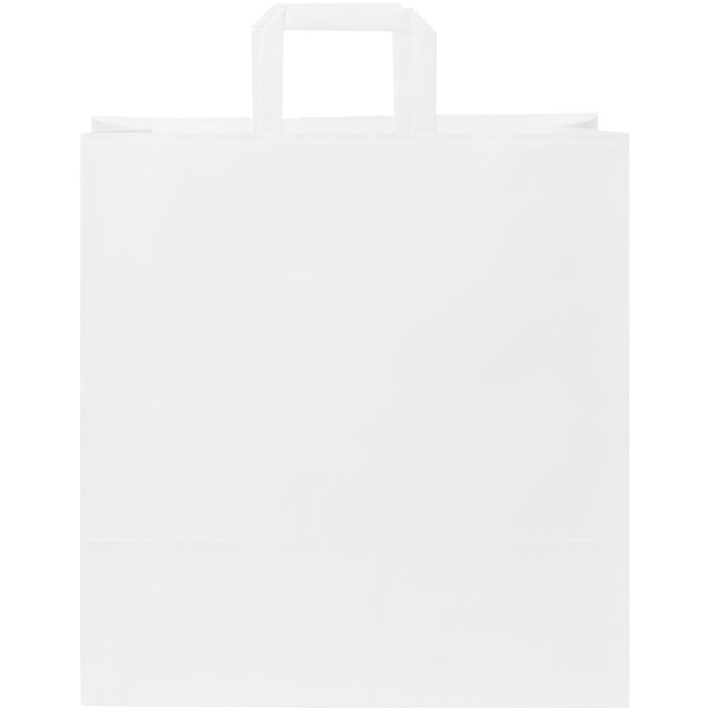 Papieren tas 80-90 g/m2 gemaakt van kraftpapier met platte handgrepen - 34 x 20 x 35 cm