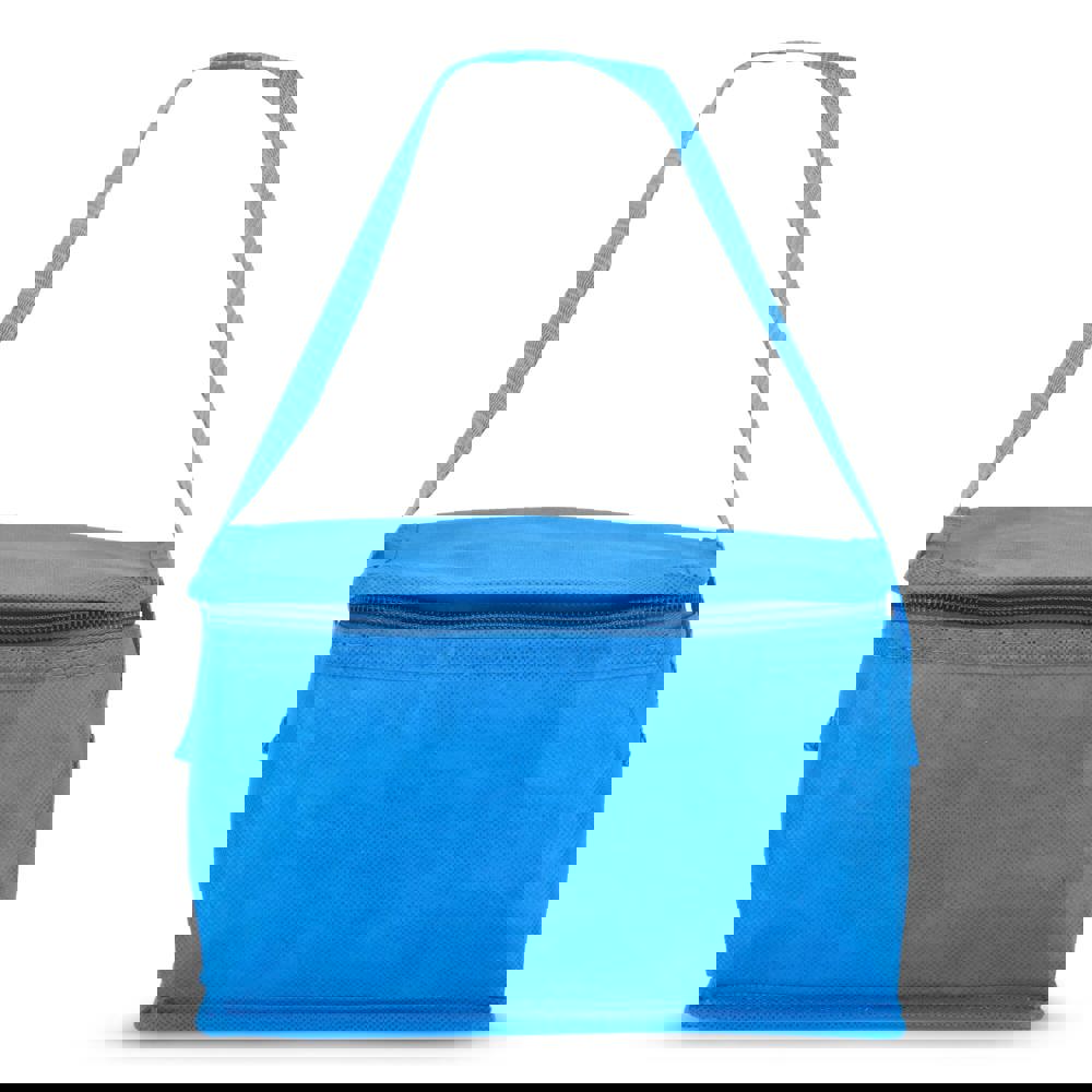 R-PET koeltas voor 6 blikjes, non-woven, 20 x 13 x 12,5 cm, 75 g/m²