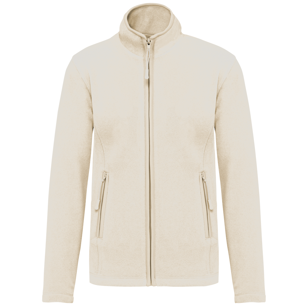 - Microfleece met rits dames - Natural