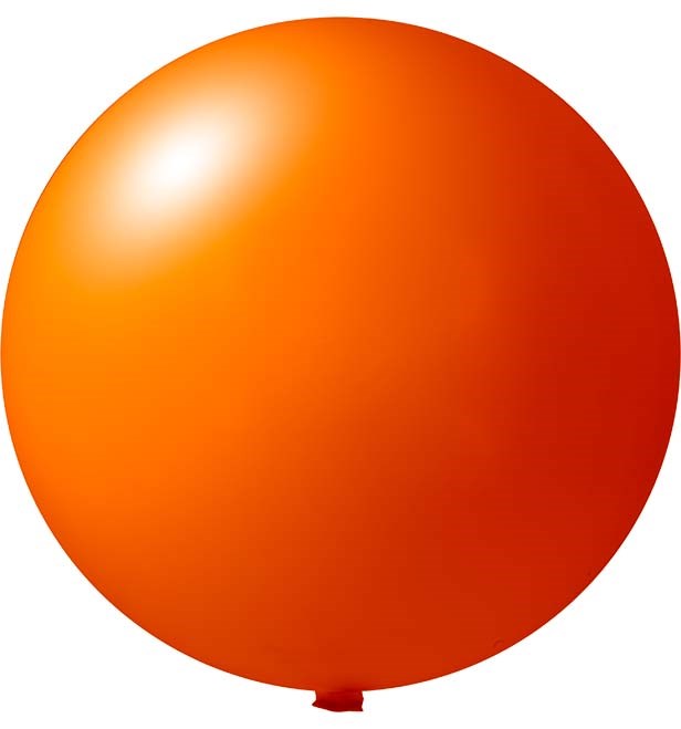 Reuzenballonnen bedrukt Ø 80 cm - Oranje (4420) Pastel (± PMS 1505)