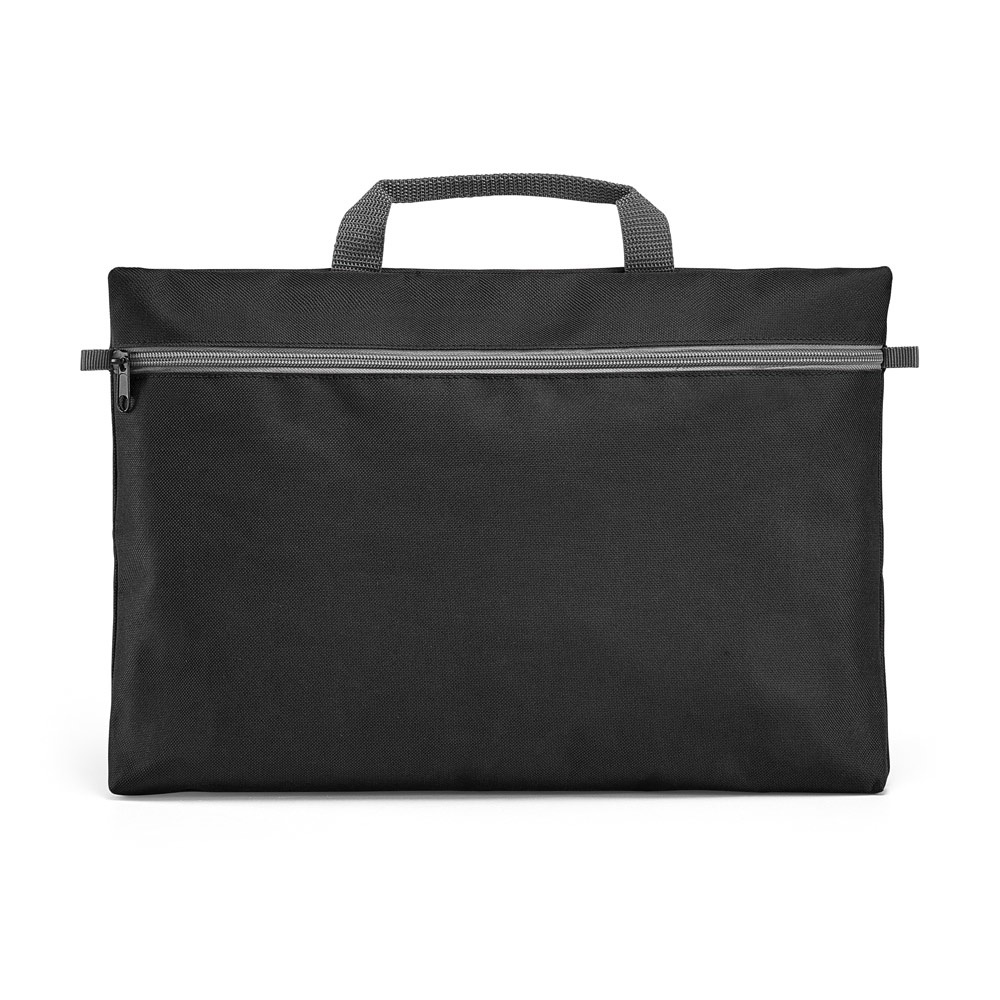 MILO. 600D polyester Documententas - Zwart