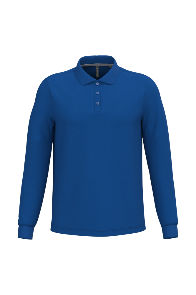 - Polo lange mouwen - Royal Blue
