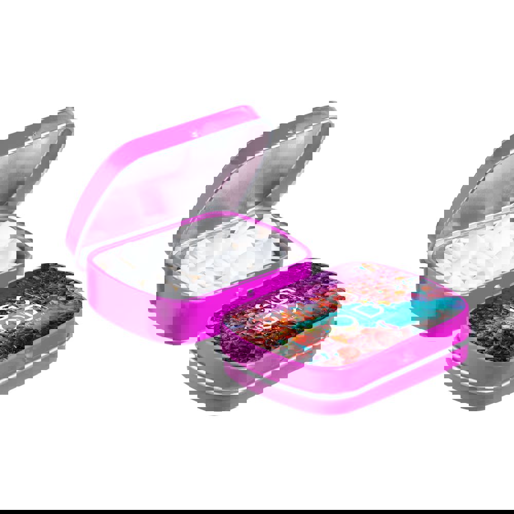 Mini scharnierblikje gevuld met pepermunt