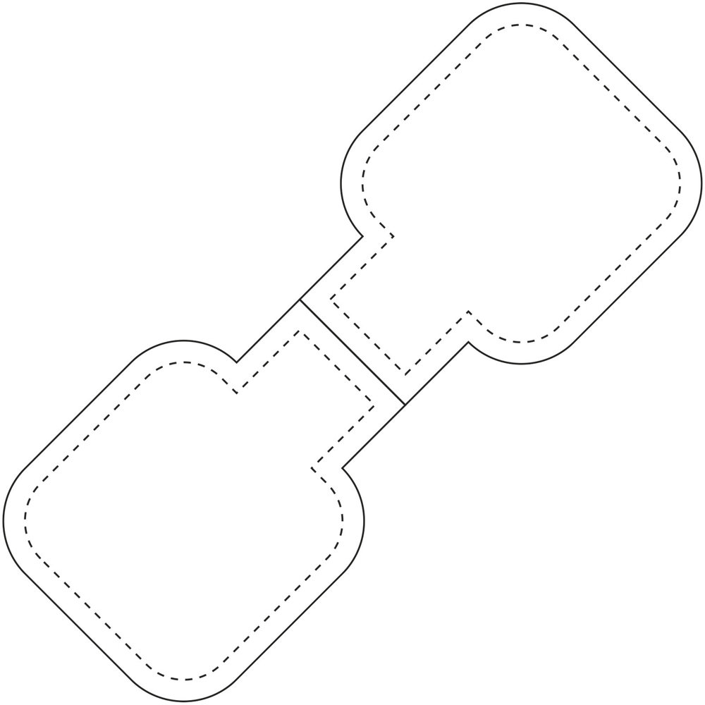 RFX™ vierkante reflecterende magneet van pvc 