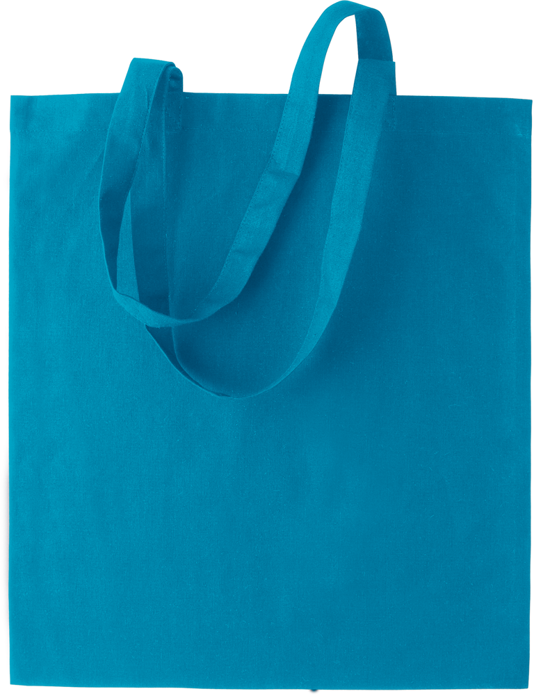 - Shopper bag long handles - turquoise