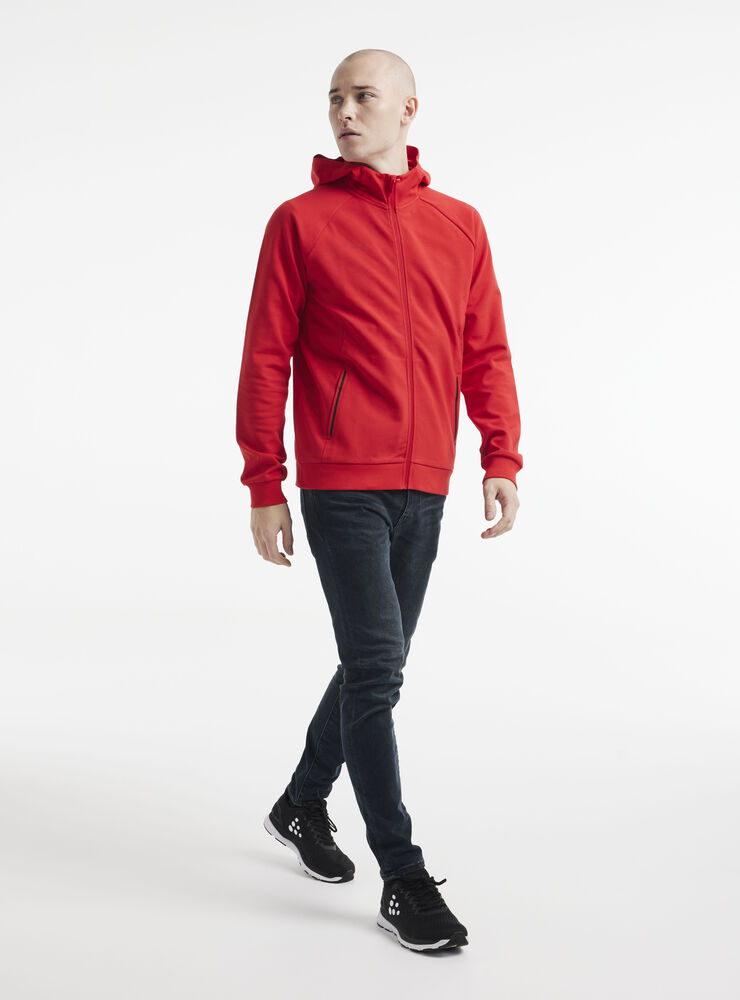 Craft - CORE Soul Full Zip Hood M Bright Red 3XL