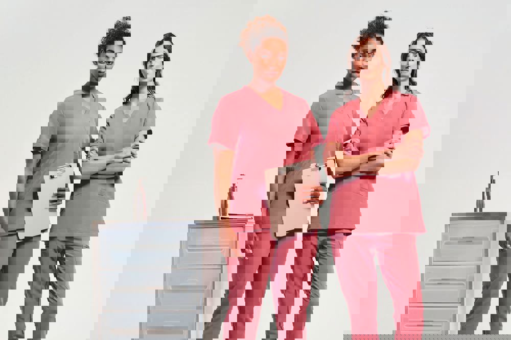 NN310X - Stretch tuniek met korte mouwen voor dames