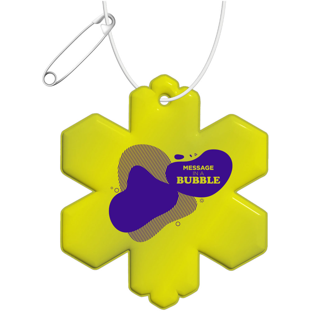 RFX™ H-10 reflecterende TPU hanger met sneeuwvlok