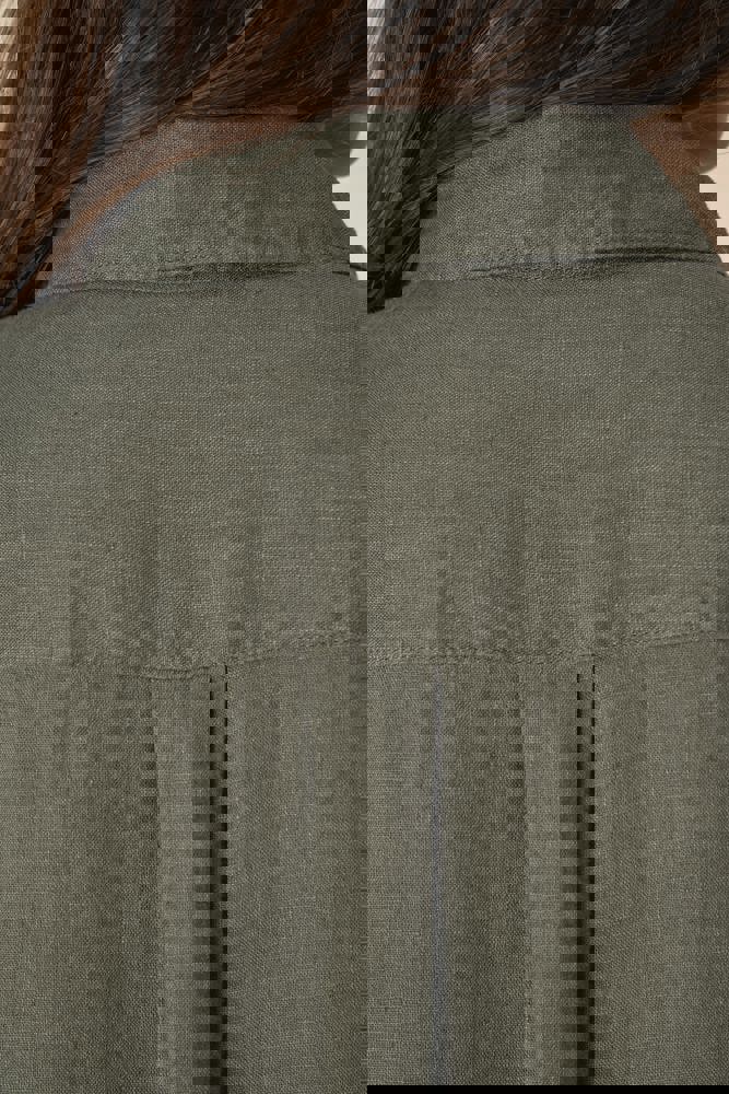 SP5008 - Linnen overhemdjurk voor dames