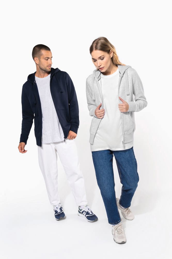 K454C - Hooded Sweater Met Rits